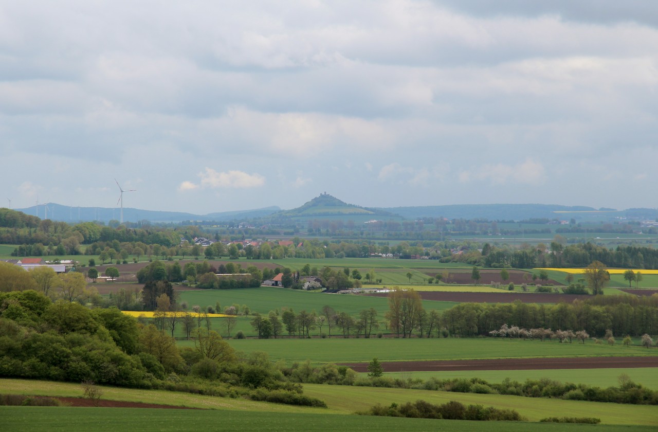Das Paderborner Land mit Blick auf den Desenberg (Foto: Altertumskommission/L. Kopner).