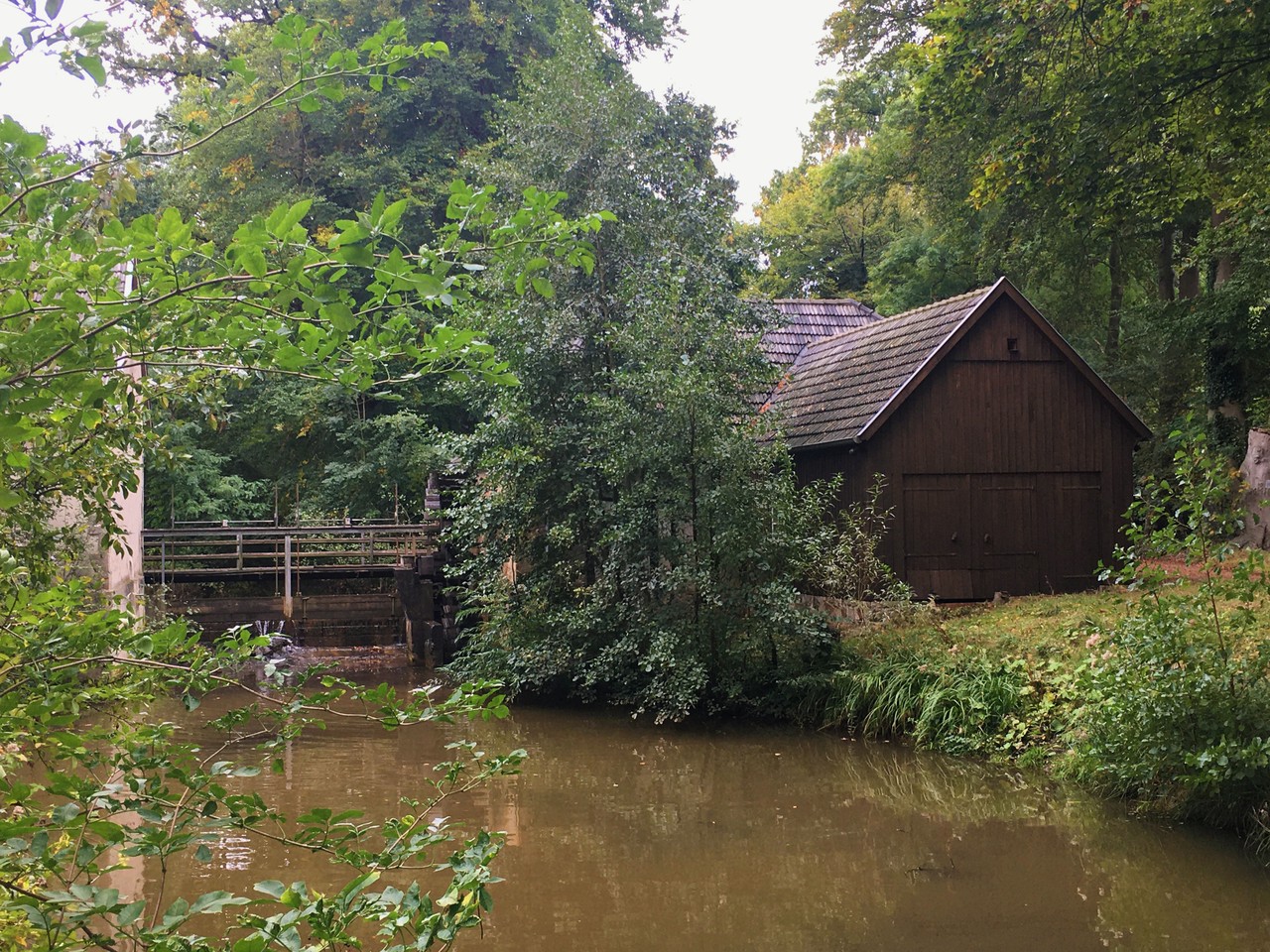 Die Knollmanns Mühle an der Hörsteler Aa.